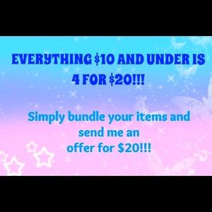 THIS WEEKEND ONLY!! 4 for $20